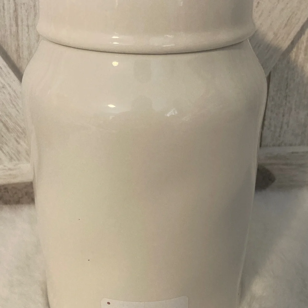 Rae Dunn Be Mine Ceramic Jar with Red Handle